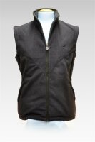 Laksen Cape fleece vest brown