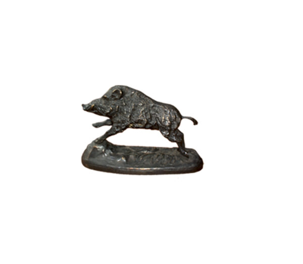 Lovergreen Bronzestatue Motiv springendes Wildschwein klein