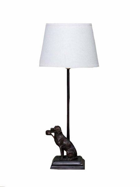 Lovergreen Lampen mit Tiermotiven Motiv Labrador mit Ente Lampe + Lampenschirm 20 cm