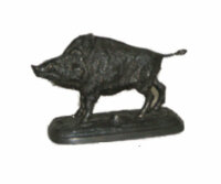 Lovergreen Bronzestatue Motiv lauschendes Wildschwein