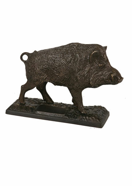 Lovergreen Bronzestatue Motiv Wildschwein mit angehobenen Schwanz