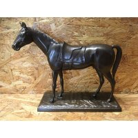 Lovergreen Bronzestatue Motiv gesatteltes Pferd