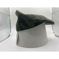 Loden Cap kariert Dark Moss