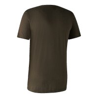 Deerhunter Basic T-Shirt im 2er-Pack Herren Brown Leaf...