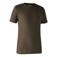 Deerhunter Basic T-Shirt im 2er-Pack Herren Brown Leaf Melange