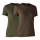 Deerhunter Ladies Basis T-shirt im 2er-Pack Damen Adventure Green mel/Brown Leaf mel.