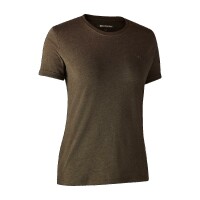 Deerhunter Ladies Basis T-shirt im 2er-Pack Damen Brown Leaf Melange