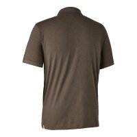 Deerhunter Gunnar Polo Hemd Herren Brown Leaf Melange