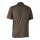 Deerhunter Gunnar Polo Hemd Herren Brown Leaf Melange